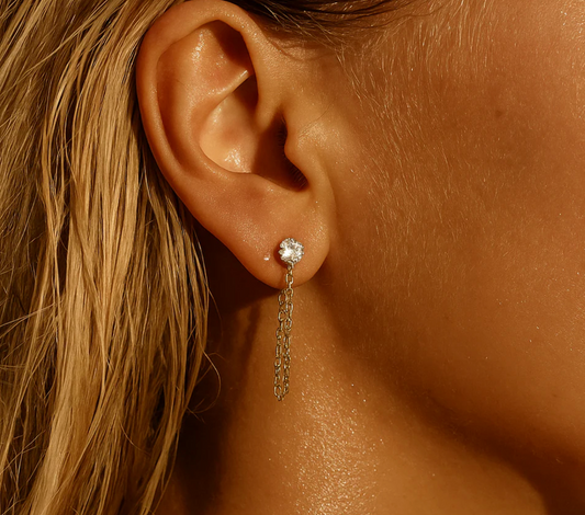 ELLIE VAIL Sloane Chain Stud Earring