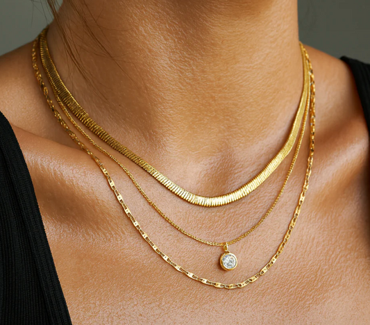 ELLIE VAIL Roya Layered Chain Necklace