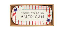 Plaid Americana Sentiment Tray