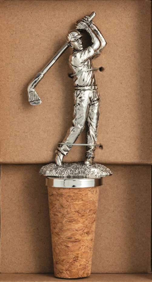 Golf Metal Bottle Stopper