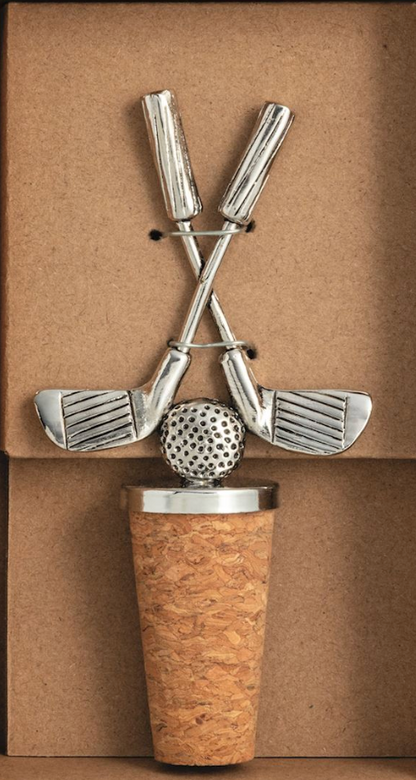 Golf Metal Bottle Stopper