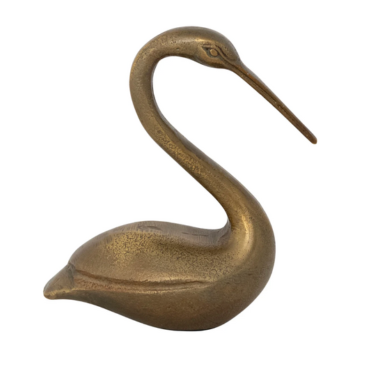 Cast Aluminum Swan
