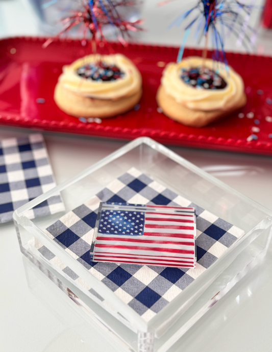 Flag Napkin Caddy Set
