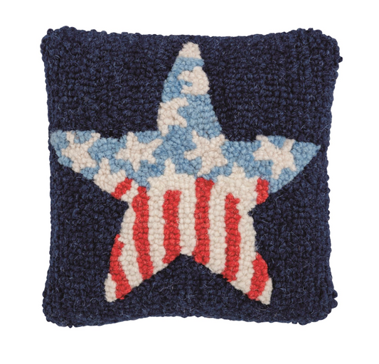 Star Hooked Pillow
