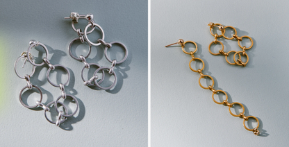 &Livy Chain Chain Chain Earrings