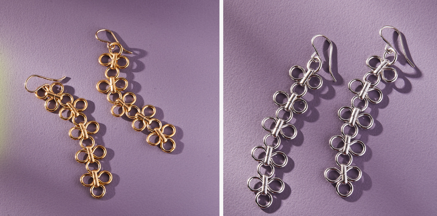 &Livy Chain Chain Chain Earrings