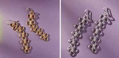 &Livy Chain Chain Chain Earrings