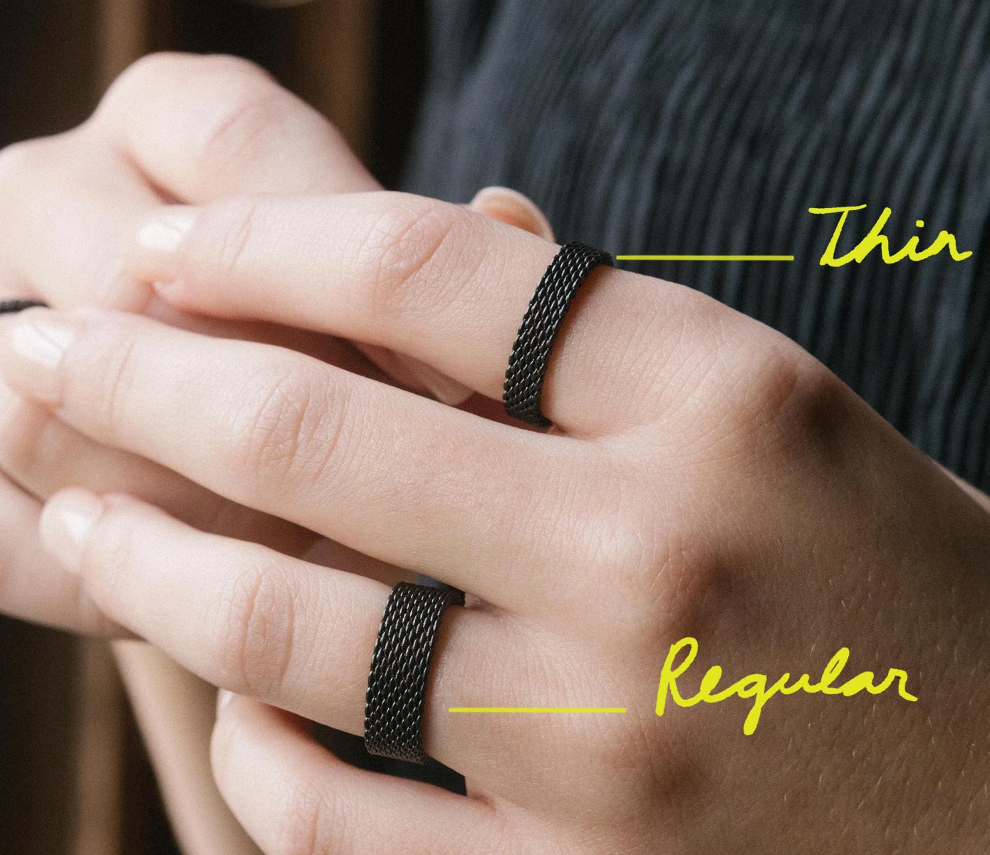&Livy Mesh Ring