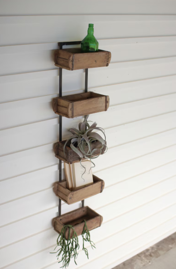 Five Brick Mold Wall Rack