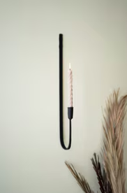 Forged Iron Single Taper Wall Sconce