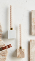 MARBLE TAPER HOLDER