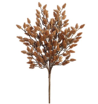 19" Plastic Pine Cone Bush