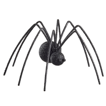 6.25" Glittered Fur Spider