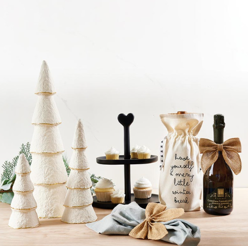 PAPER-MACHE TREES - IVORY