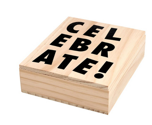 Greeting Card Set with Wood Box - Birthday
