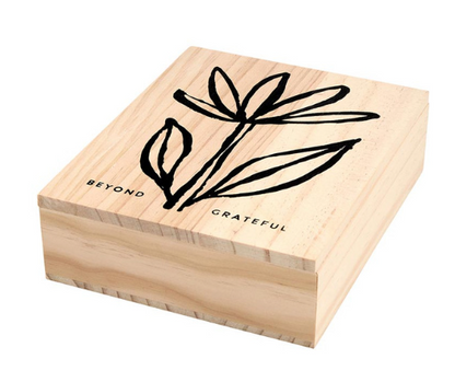 Greeting Card Set with Wood Box - Thank You