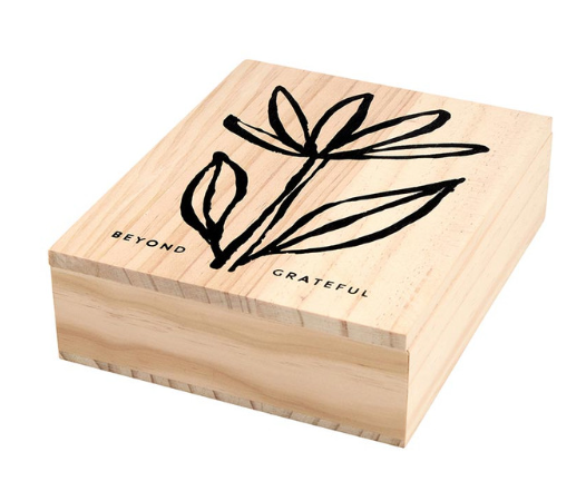 Greeting Card Set with Wood Box - Thank You