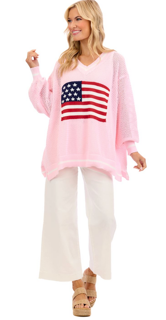 Blush Americana Sweater