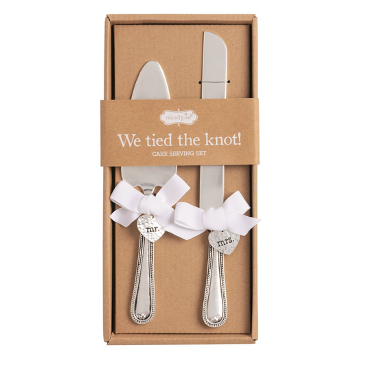 Mr. & Mrs. Charm Cake Server Set