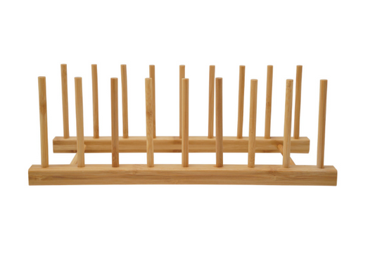 Bamboo Display Rack w/ 8 Sections