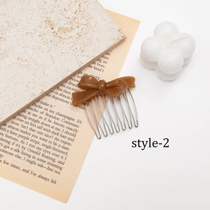 Acetate Bow Side Hair Comb