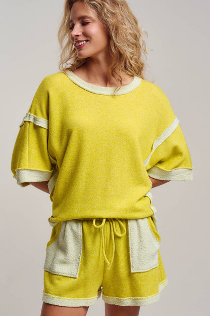 Reverse Seam Terry Two-Piece Set
