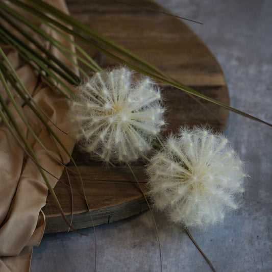 47" CREAM DANDELION SPRAY