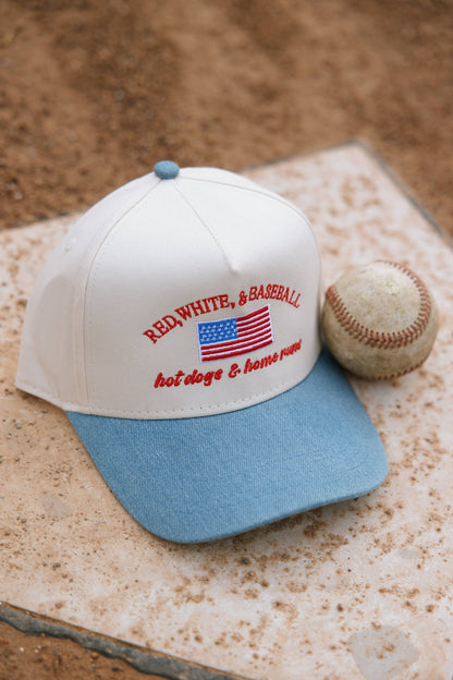 Red, White, & Baseball Hot Dogs & Home Runs - Baseball Game