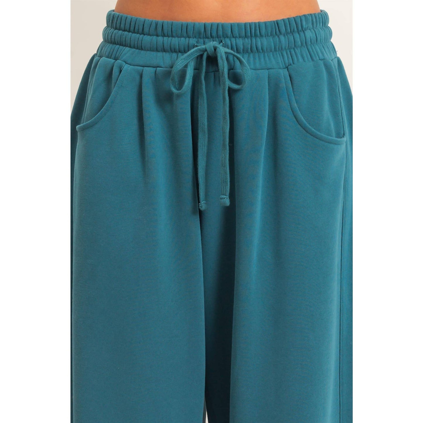 Drawstring Waist Barrel Sweatpants