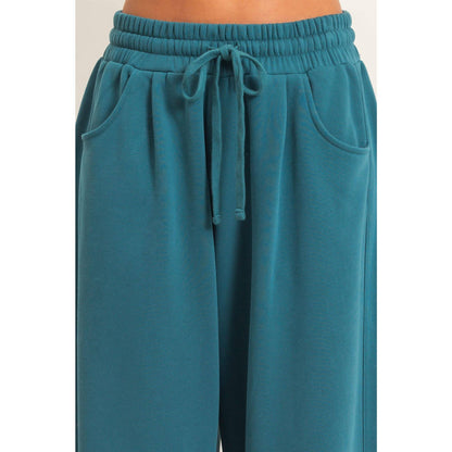 Drawstring Waist Barrel Sweatpants