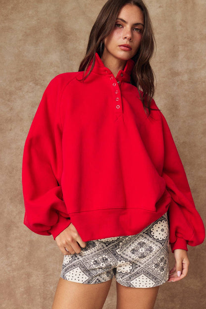 Piper Snap Button Collared Sweater