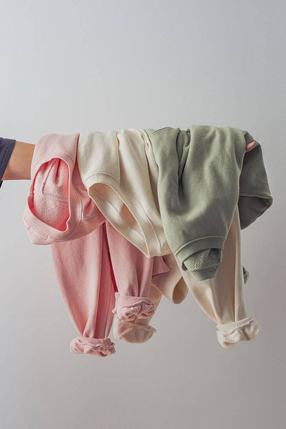 Crew Neck Comfort Washed  Spring Sweatshirt