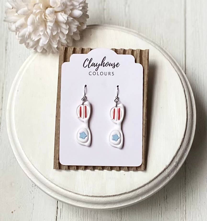 Fourth of July Earrings | Red White & Blue Earrings 