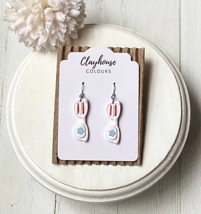 Fourth of July Earrings | Red White & Blue Earrings 