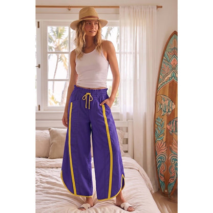 Tulip Sporty Stripe Nylon Pull On Pants