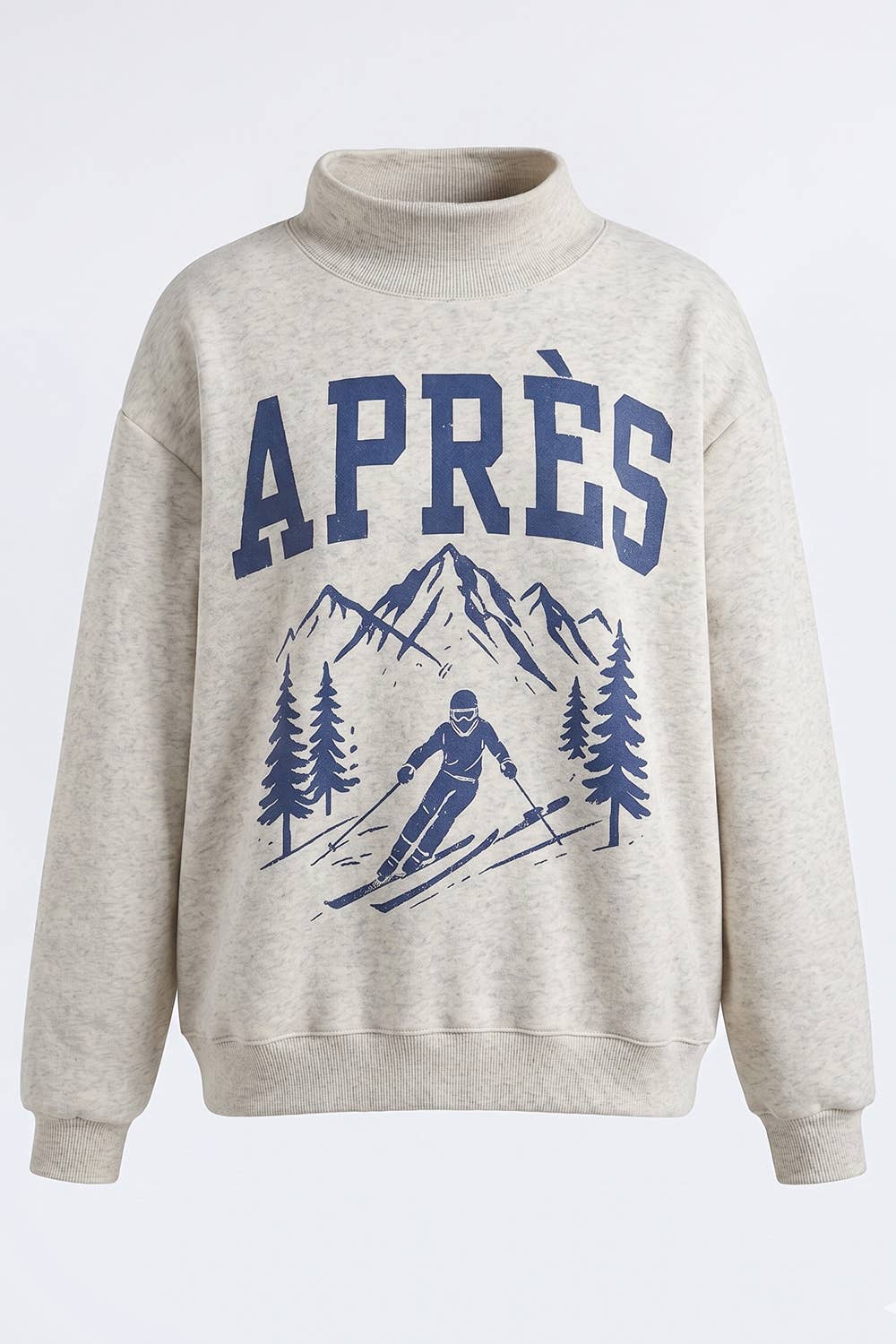 APRES/SKI Reversible Mock-Neck Sweatshirt