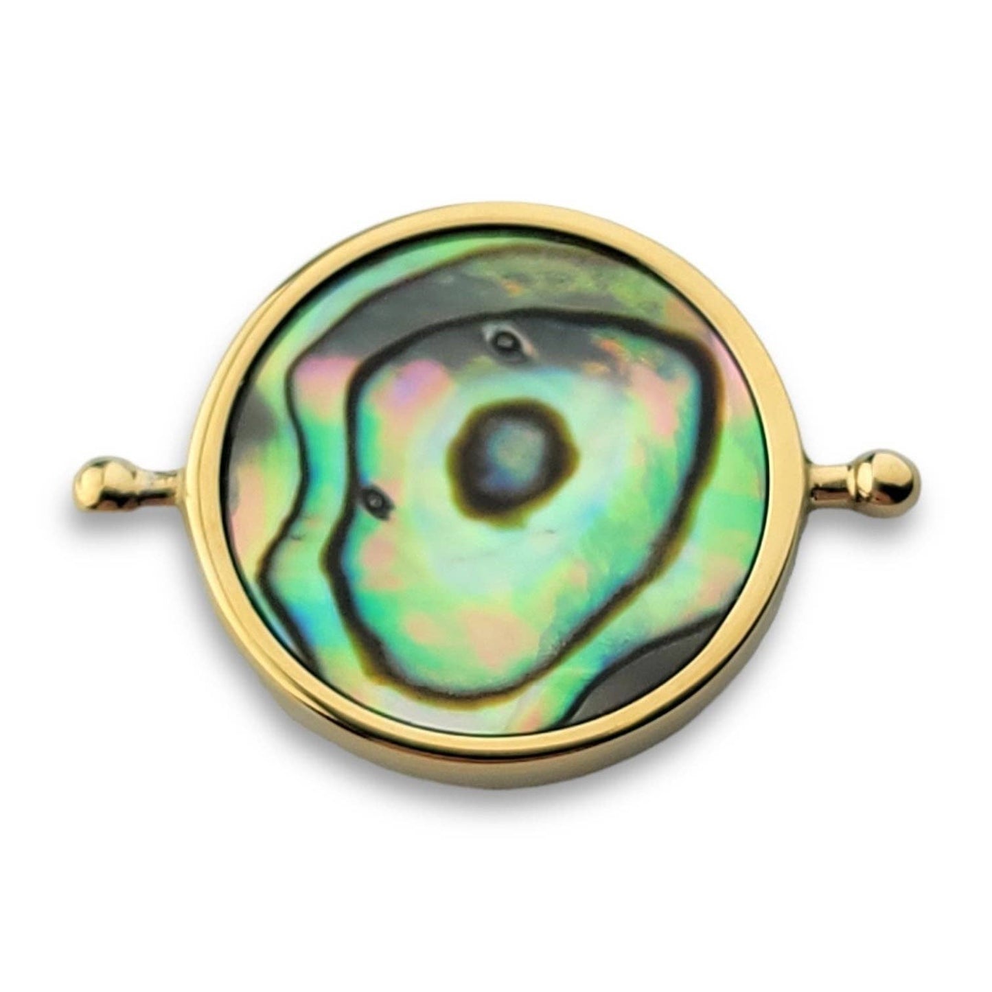 Abalone Shell Round Crystal Element
