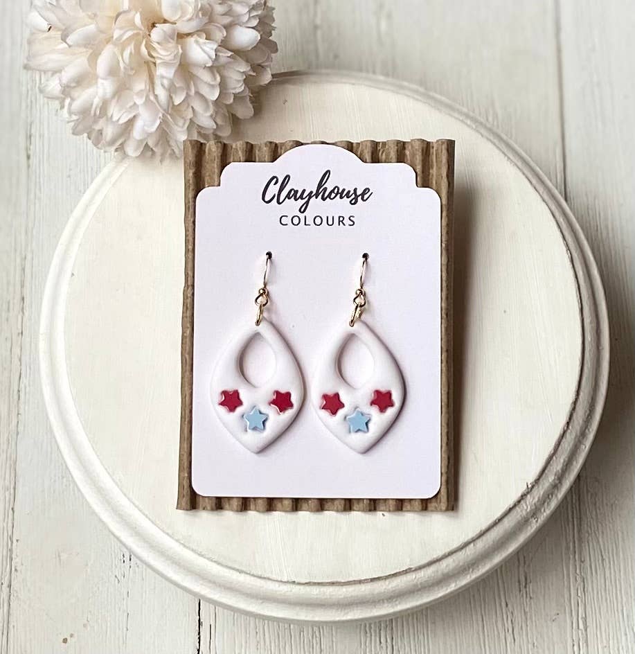 Fourth of July Earrings | Red White & Blue Earrings 