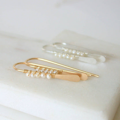 Gemstone Wrapped Petite Threaders