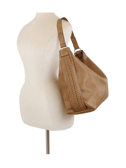 LH113Z Braided Side Detail Hobo Bag