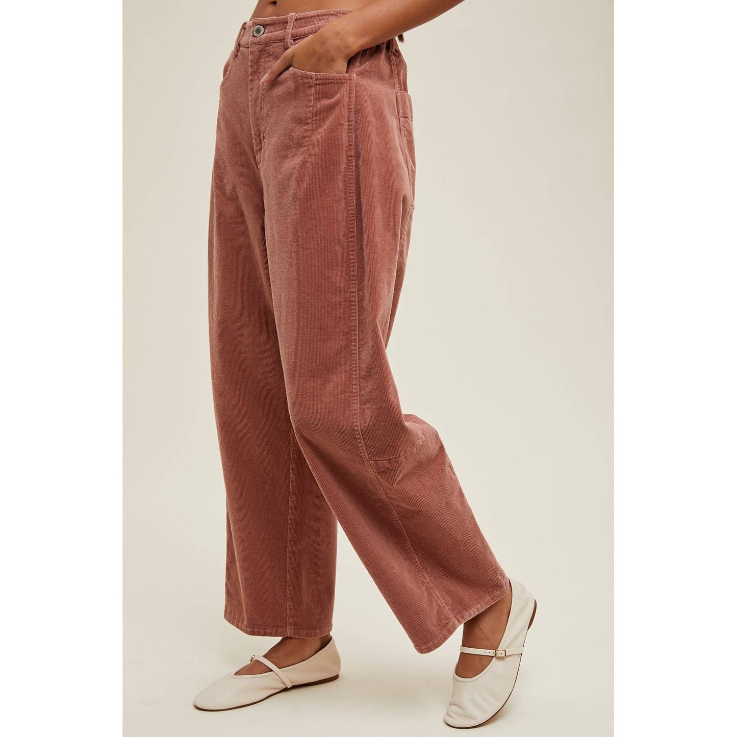 CORDUROY WIDE-LEG PANTS / WL25-11039