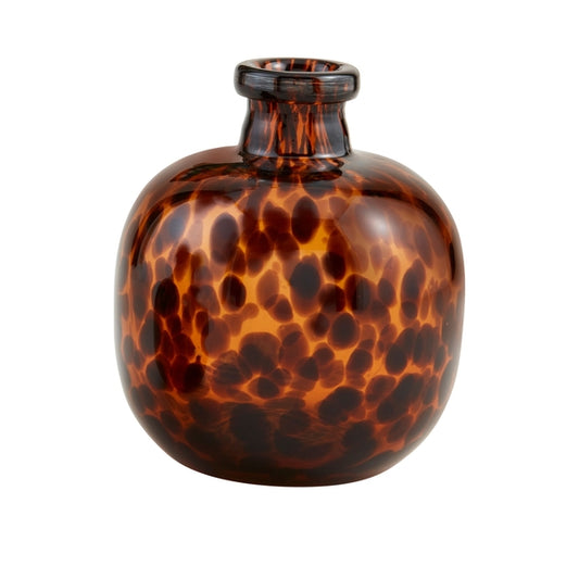 LARGE TORTOISE GLASS VASE