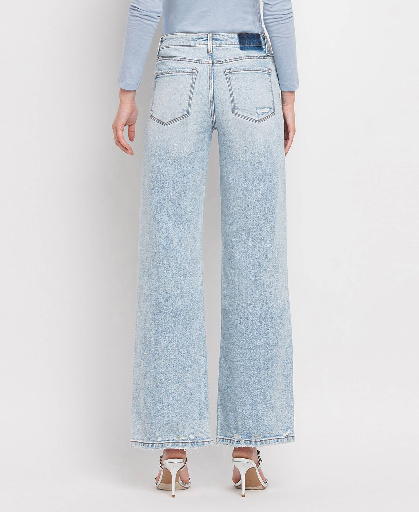 TUMMY CONTROL SUPER HIGH RISE WIDE LEG JEANS LV1312