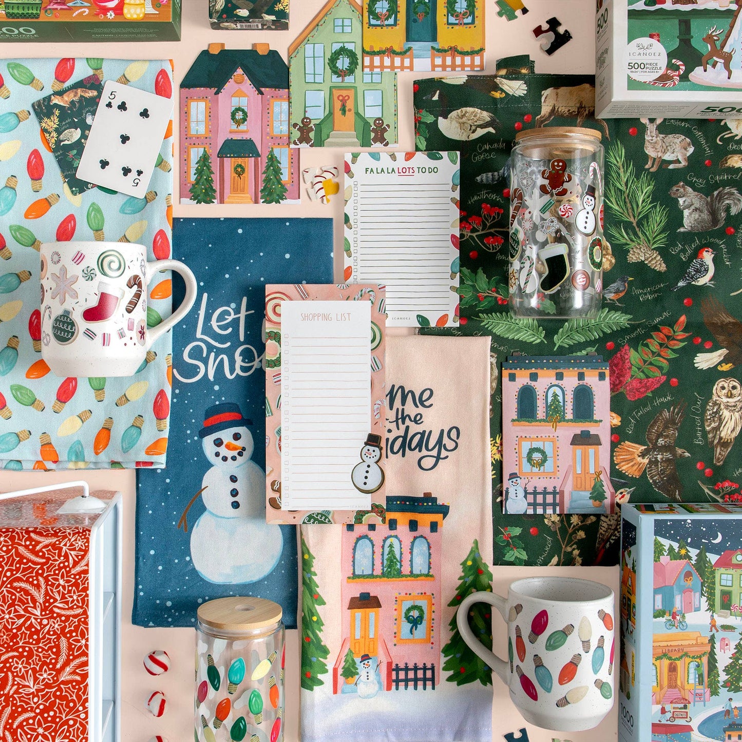 Candy Jars - 400 Piece Panoramic Holiday Jigsaw Puzzle