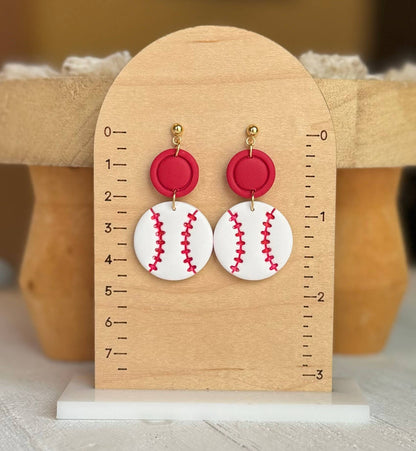 Baseball Earrings