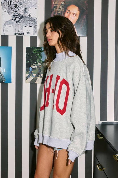 IT2594-OH-IO 'OH-IO & OH' Reversible Mockneck Sweatshirt