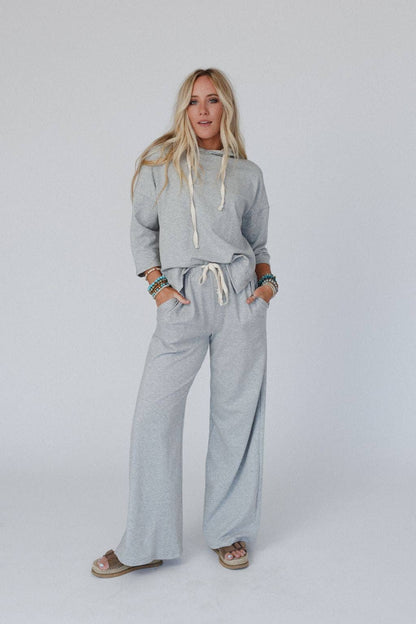 Arianna Top And Pant Set - Heather Gray
