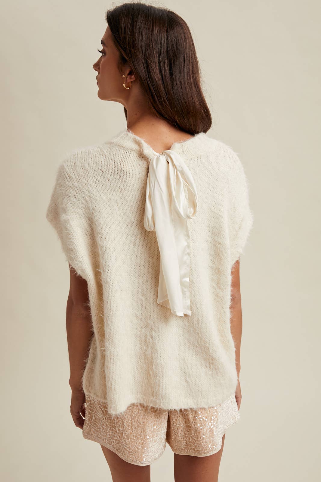 MOHAIR SWEATER VEST / WL25-10900