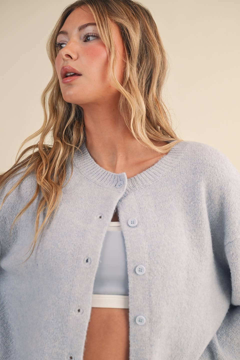 Knit Button Up Cardigan Sweater