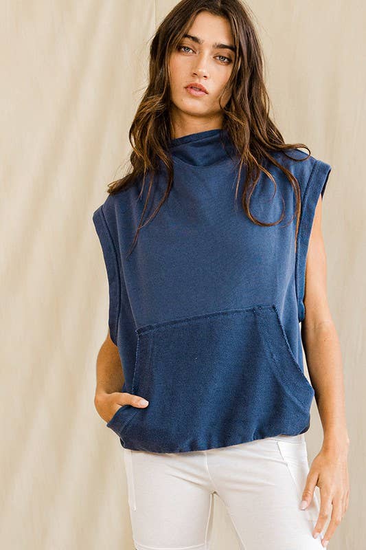 IT2135 Hooied Muscle Pullover